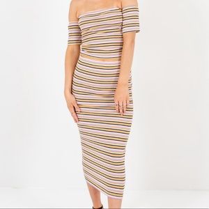 NWT 2 Piece Striped Set